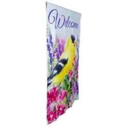 Northlight Welcome Yellow Finch Spring Outdoor House Flag 28" X 40" -Home Decor GUEST 8ef08fb8 9901 40d0 b5b9 6368c5d88540
