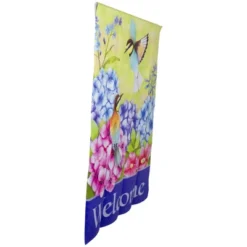 Northlight Welcome Floral Hummingbird Outdoor House Flag 28" X 40" -Home Decor GUEST 8f6c316b aeff 415a 92a3 4f358a651c20