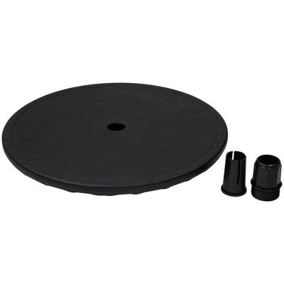 Northlight 19.75" Black Outdoor Umbrella Table Tray 5 Northlight 19.75" Black Outdoor Umbrella Table Tray - Image 5