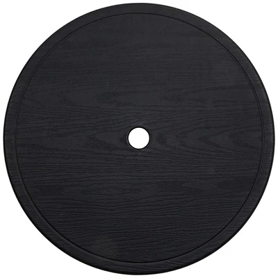 Northlight 19.75" Black Outdoor Umbrella Table Tray 2 Northlight 19.75" Black Outdoor Umbrella Table Tray - Image 2