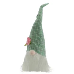 Northlight 20" Green And White Plaid Spring And Easter Gnome Head Table Top Decor -Home Decor GUEST 90291eb8 90ed 4c5a 98e5 fb4d33de05cb