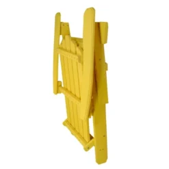 Northlight 36" Yellow Classic Folding Wooden Adirondack Chair -Home Decor GUEST 909bab9f 7617 48b0 a701 119dc3da7207