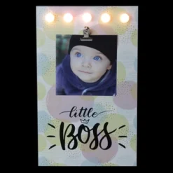 Northlight LED Lighted Little Boss Picture Frame With Clip - 4" X 6"