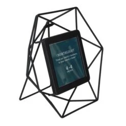 Northlight 8" Contemporary Hexagonal 4" X 4" Photo Picture Frame - Black -Home Decor GUEST 91114007 5db1 40dd bb21 bb9a9ad72d81