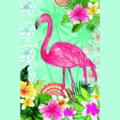 Northlight Tropical Flamingo Spring Outdoor Garden Flag 18" X 12.5" -Home Decor GUEST 9312fa0f 45b8 42e8 adbb 36e50d9317b5