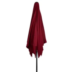 Northlight 8.85ft Outdoor Patio Lotus Umbrella With Hand Crank, Burgundy -Home Decor GUEST 93ba0495 7ac1 4ec0 a2c4 3e6157880409