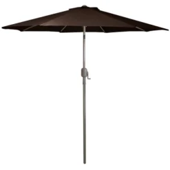 Northlight 9' Octagon Outdoor Patio Market Umbrella With Hand Crank And Tilt - Brown/Black -Home Decor GUEST 93d741c2 36d4 41f9 8795 459f5e41119a