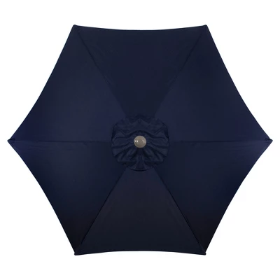 Northlight 7.5' Octagon Outdoor Patio Market Umbrella With Hand Crank - Navy Blue 2 Northlight 7.5' Octagon Outdoor Patio Market Umbrella With Hand Crank - Navy Blue - Image 2