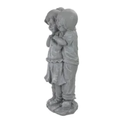 Northlight 19.5" Gray Boy Hugging Girl Outdoor Garden Statue -Home Decor GUEST 96c62957 5a2d 48ec 908f c58ddab5d66f