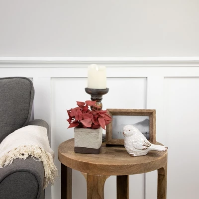 Northlight Real Touch™ Brick Red Artificial Peperomia Plant In Square Lattice Designed Pot - 7 " 1 Northlight Real Touch™ Brick Red Artificial Peperomia Plant In Square Lattice Designed Pot - 7 "