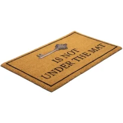 Northlight Key Is Not Under The Mat Coir Outdoor Doormat 18" X 30" -Home Decor GUEST 97412438 9997 4d04 b175 013f6377b54a