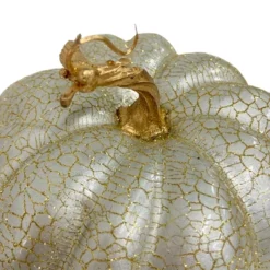 Northlight 9" Champagne Gold Crackled Fall Harvest Pumpkin Decoration -Home Decor GUEST 97fd8d41 1d14 4b8c 9db7 9c8551f149b6