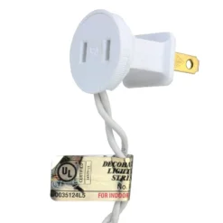 Northlight 50 Purple LED Wide Angle Christmas Lights - 16.25 Ft White Wire