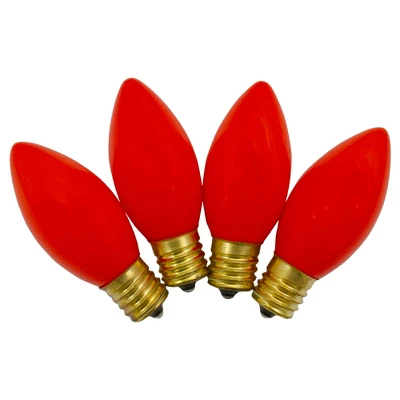 Northlight Pack Of 4 Orange C9 Opaque Christmas Replacement Bulbs 2 Northlight Pack Of 4 Orange C9 Opaque Christmas Replacement Bulbs - Image 2