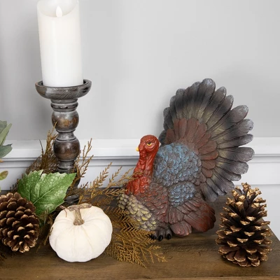 Northlight 10.5" Fall Harvest Turkey Tabletop Decoration 1 Northlight 10.5" Fall Harvest Turkey Tabletop Decoration