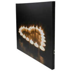 Northlight LED Lighted Flickering Heart-Shaped Candles Canvas Wall Art 15.75" -Home Decor GUEST 9cd8634f a4c6 407b a6ca bc0d23475b48