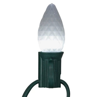 Northlight 25-Count Faceted LED C7 Pure White Christmas Replacement Bulbs 1 Northlight 25-Count Faceted LED C7 Pure White Christmas Replacement Bulbs