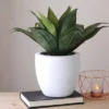 Northlight 13" Agave Artificial Potted Plant - Green