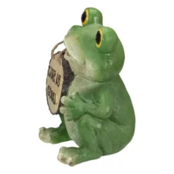 Northlight 9" Green 'Life Is Good' Frog Outdoor Garden Statue -Home Decor GUEST 9fb52df9 c516 43d8 be69 0236fdb1904d