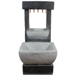 Northlight 26" LED Lighted Rainfall Outdoor Water Fountain With Planter -Home Decor GUEST a0928586 58b5 4425 88bc 64dc3b2c2593