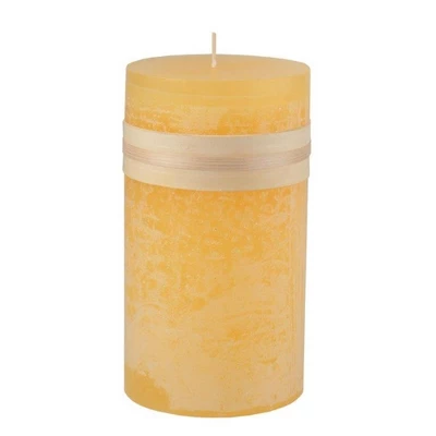 Northlight 6" Yellow Traditional Cylindrical Pillar Candle 1 Northlight 6" Yellow Traditional Cylindrical Pillar Candle