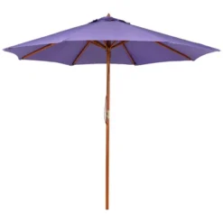 Northlight Outdoor Patio Market Umbrella With Wooden Pole - 8.5' - Purple -Home Decor GUEST a0ea83c2 3a42 42d4 a350 368d87ac79a1