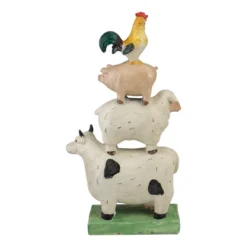 Northlight 11.5" Stacked Polyresin Farm Animals Outdoor Garden Statue -Home Decor GUEST a23d576f 05f1 49a2 8d55 5266d02acd3e