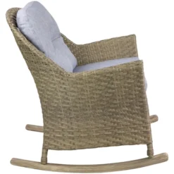 Northlight 34" Gray Resin Wicker Deep Seated Rocker Chair With Gray Cushions 9 Northlight 34" Gray Resin Wicker Deep Seated Rocker Chair With Gray Cushions -Home Decor GUEST a27c4932 6d7b 440d 9a87 8a937ef3ee25