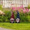 Northlight USA Patriotic Gnome Outdoor Garden Stakes - 27.5" - Set Of 2