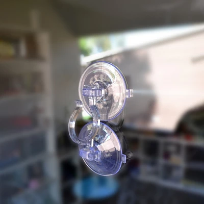 Northlight 7" Clear Jumbo Suction Cup Christmas Wreath Hook 1 Northlight 7" Clear Jumbo Suction Cup Christmas Wreath Hook