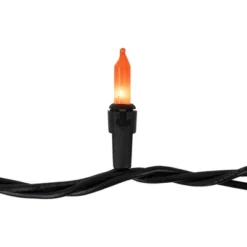 Northlight Mini Christmas Light Set - Orange - 20.25' Black Wire - 100ct -Home Decor GUEST a7c23655 a1d7 4eee b5dd 56b7a030d54a