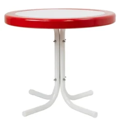 Northlight 22" Outdoor Retro Tulip Side Table, Red And White 5 Northlight 22" Outdoor Retro Tulip Side Table, Red And White -Home Decor GUEST a835b535 c33f 4117 859b 953bc104ff96