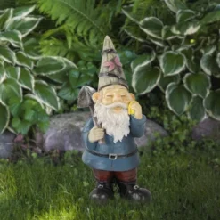 Northlight 15.25" Gnome With Shovel Outdoor Garden Statue