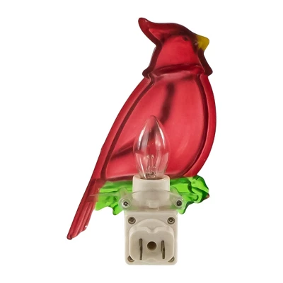 Northlight 5.5" Red Cardinal Bird Christmas Night Light 5 Northlight 5.5" Red Cardinal Bird Christmas Night Light - Image 5