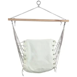 Northlight Hammock Chair With Wooden Bar - 37.25" X 33" - Cream -Home Decor GUEST ac5f5afb fe13 4024 8404 6a46b8e916c2