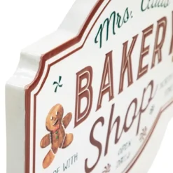 Northlight 18" Mrs. Claus' Bakery Shop Metal Christmas Wall Sign -Home Decor GUEST ac98393a bd69 468a b78e b8f9ce22e514