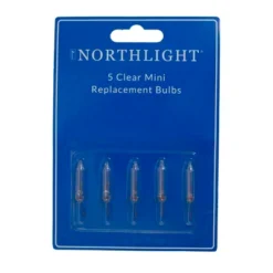 Northlight Pack Of 5 Clear Christmas Replacement Bulbs, 12 Volts