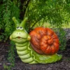 Northlight 13.5" Green And Brown Snail Outdoor Garden Statue