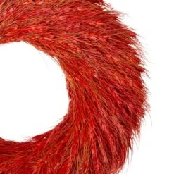 Northlight Red And Orange Ears Of Wheat Fall Harvest Wreath - 16-Inch, Unlit -Home Decor GUEST b05e7ce4 086c 4537 9061 48317ee750de