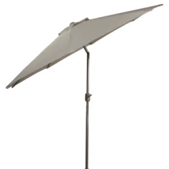 Northlight 9ft Outdoor Patio Market Umbrella With Hand Crank And Tilt - Taupe -Home Decor GUEST b0e70ea7 c5b2 45e3 b220 db8a48ad693d
