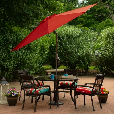 Northlight 9' Outdoor Patio Market Umbrella With Hand Crank And Tilt - Terracotta 2 Northlight 9' Outdoor Patio Market Umbrella With Hand Crank And Tilt - Terracotta - Image 2