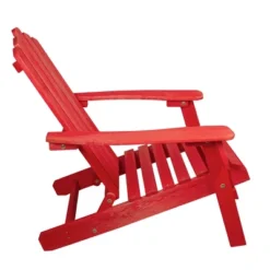 Northlight 36" Red Classic Folding Wooden Adirondack Chair -Home Decor GUEST b1dd1a12 61da 479e a806 3020a8369f3e