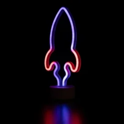 Northlight LED Rocket Ship Neon Table Light - 9" - Blue And Red -Home Decor GUEST b225e8f9 9534 4021 b170 f599db83b941