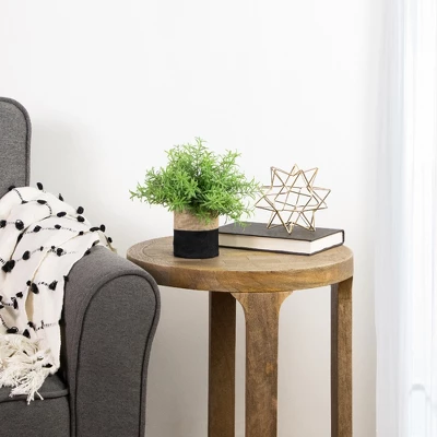 Northlight 9" Green Leafy Artificial Spring Foliage In Fabric Covered Pot 1 Northlight 9" Green Leafy Artificial Spring Foliage In Fabric Covered Pot