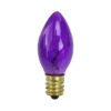 Northlight 25 Transparent C7 Purple Christmas Replacement Bulbs