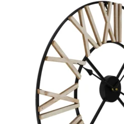 Northlight 24" Roman Numeral Battery Operated Round Wall Clock With Metal Frame -Home Decor GUEST b503391d 130a 417f bb69 21eae631428b