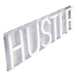Northlight 20” Bright White Neon Style Hustle LED Lighted Wall Sign -Home Decor GUEST b75f1313 66a5 48dd 97c7 98010f2d89bf