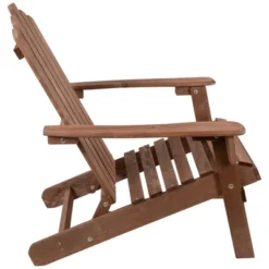 Northlight 36" Brown Classic Folding Wooden Adirondack Chair -Home Decor GUEST b7b3a7ba 5358 4a84 bf27 138f3ecd0fcf