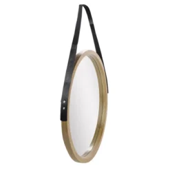 Northlight 21" Beige Round Modern Mirror With Woodgrain Finish 7 Northlight 21" Beige Round Modern Mirror With Woodgrain Finish -Home Decor GUEST b84dca01 9edb 4a24 84d5 e9d7342eb43d