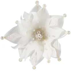 Northlight Beaded Feather Poinsettia Artificial Christmas Pick - 13.75" - White 10 Northlight Beaded Feather Poinsettia Artificial Christmas Pick - 13.75" - White -Home Decor GUEST b8d9be59 769d 4c98 8853 5639b9755b97
